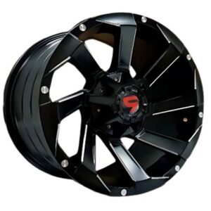 Aros 17x9.0 6x139.7 MATT BLACK+MILLING