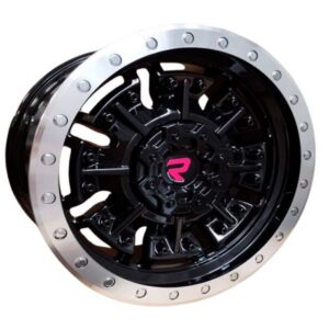 Aros 17x9.0 6x139.7 BLACK MACHINED LIP
