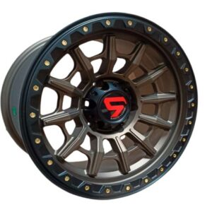 Aros 17x9.0 6x139.7 MATTE BRONZE FACE+LIP MATTE BLACK