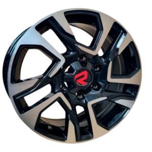 Aros 17x7.5 6x139.7 BLACK MACHINED FACE