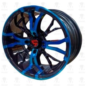 Aros 14x6.0 8x100x114.3 BLUE CLEAR COATING FACE