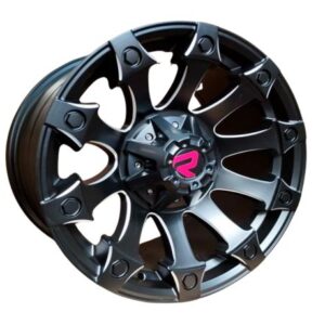 Aros 17x9.0 6x139.7 SATTIN MATTE BLACKMILLING WINDOWS