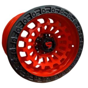 Aros 17x9.0 6x139.7 RED + BLACK LIP