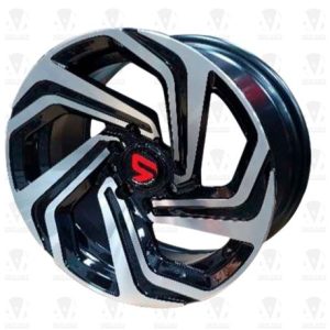 Aros 14x6.0 8x100x114.3 ET 10 CB 73.1 BLACK MACHINED FACE