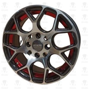 Aros 14x6.0 8x100x114.3 RED UNDERCUT BLACK MACHINED FAC