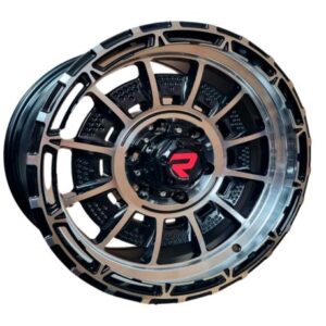 Aros 17x8.5 6x139.7  ET 0 CB 110.1 BLACK MACHINED FACE